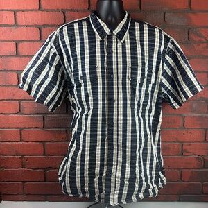 Ridgecut Tough Wear Men's 2XL Plaid Button‎ Down Shirt – Casual Durable